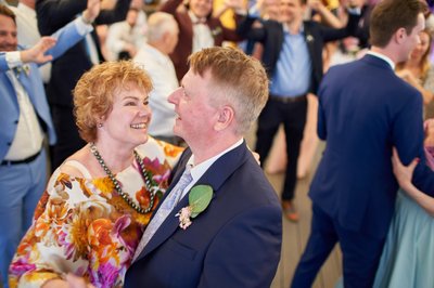 Brides parents take to the dance floor at the Villa Richter