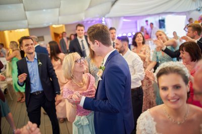 The Groom and his Mother during their official dance at the Villa Richter