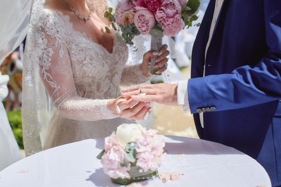 placing ring on Matthias finger