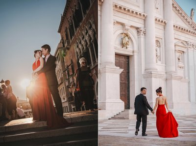 Fashion-Oriented portraits of a gorgeous Thai Couple in Venice