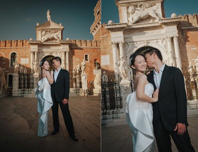 Thai Couple During Venice Love Story Photo Session