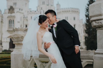 Blissful Hong Kong newlyweds Castle Hluboka