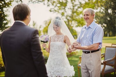 Father Presents bride