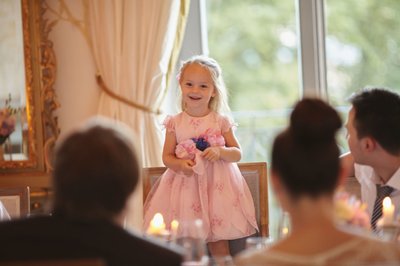 Flower Girl perform for newlyweds