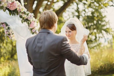 smiling bride