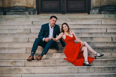 Marketa & Jiri Rudolfinum at sunrise