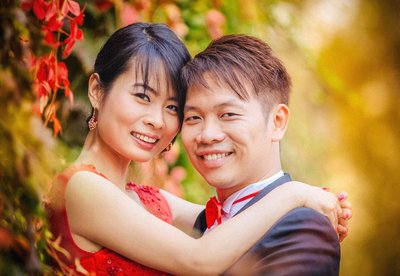 Sharon and Danny Autumn photoshoot Prague Castle
