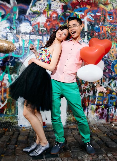 Quirky Hong Kong couple John Lennon Wall