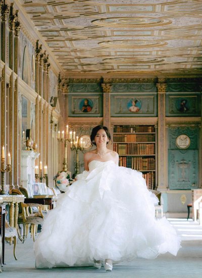 London Syon House Destination wedding | happy bride