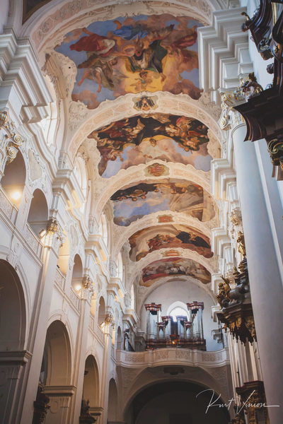 Ceiling frescoes Church of St. Thomas Prague