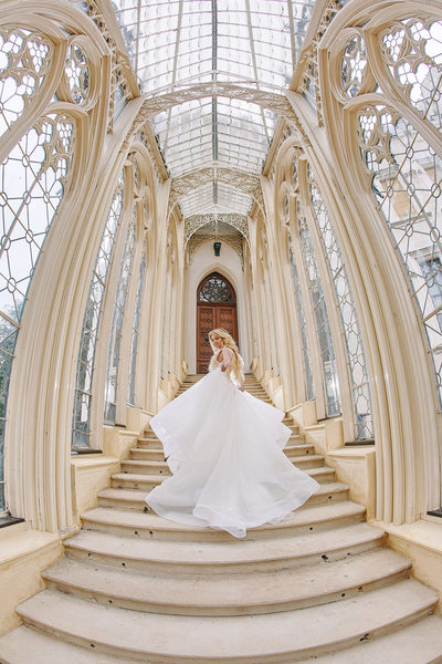 twirling the dress