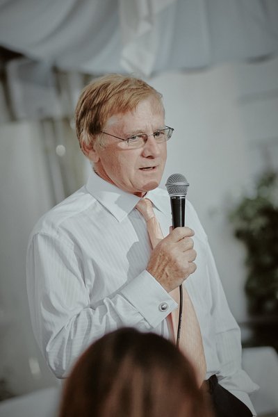 Brides Father giving speech