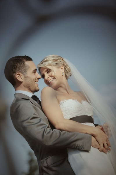 radiant bride & her sexy groom