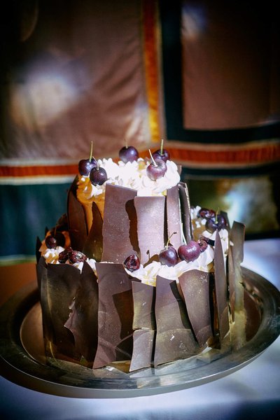 Chocolate wedding cake