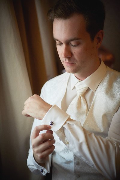 Groom preparation Prague weddings