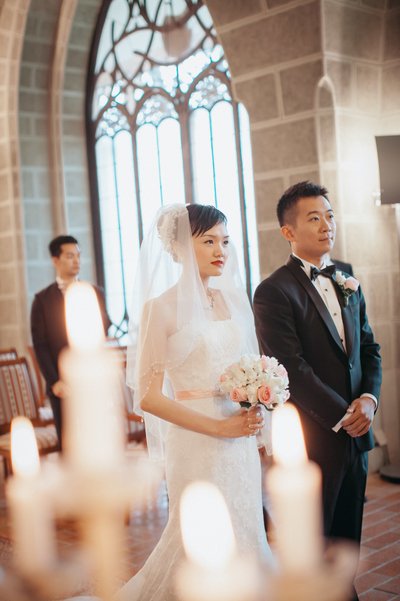 Candlelit Wedding Hong Kong Couple Chateau Hluboka