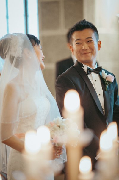 Happy Hong Kong Couple Candlelit Wedding Castle Hluboka