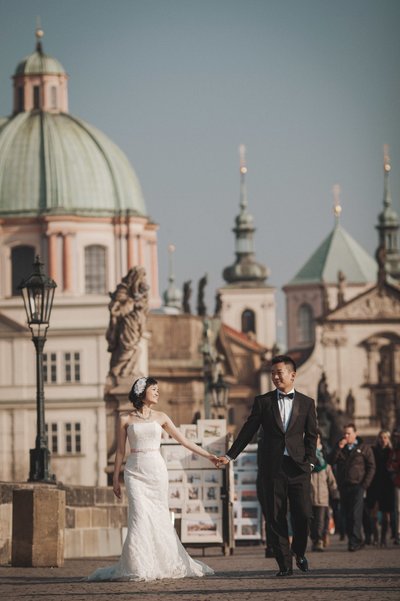 Timeless Romance: Hong Kong Newlyweds in Prague