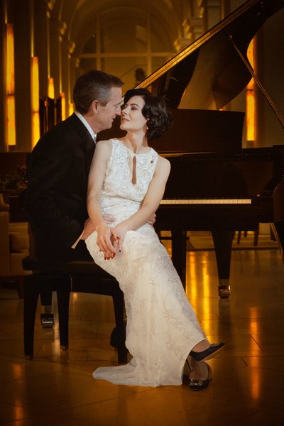 Elegant American Newlyweds Grand Piano Mandarin Oriental