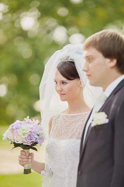 Bride and Bouquet