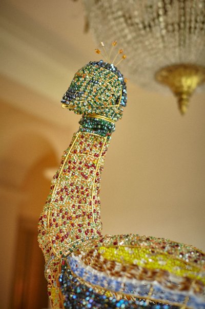 glass peacock