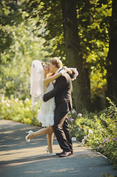 Kissing Newlyweds