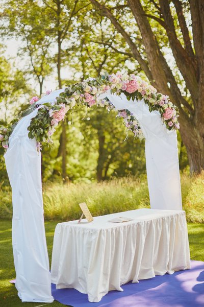 Floral Arch in Garden