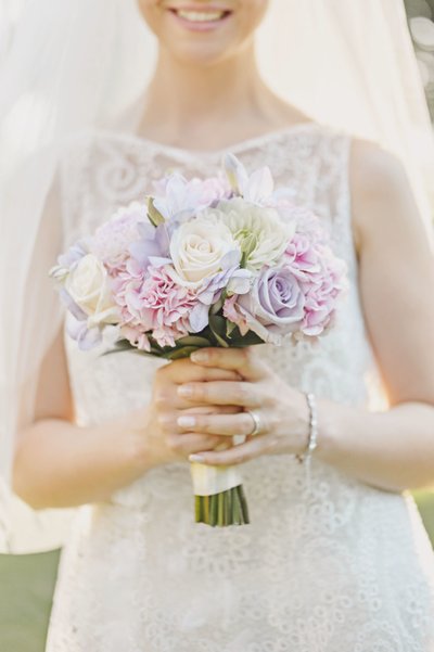 Bride Posing With Bouquet