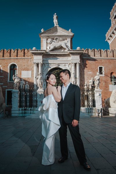 Thai Bride and groom at Venetian Arsenal