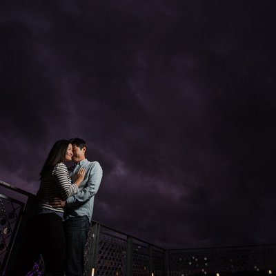 Moody and Dramatic Engagement Photo