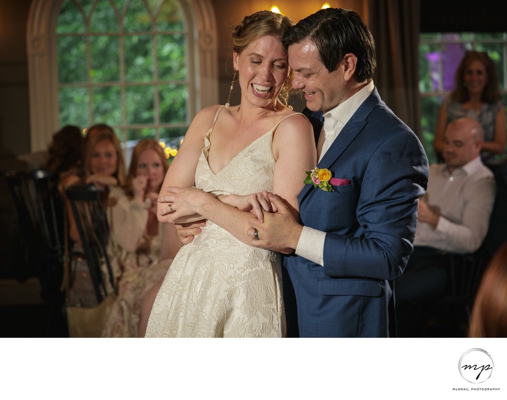 Joyful First Dance of Newlyweds at Reception