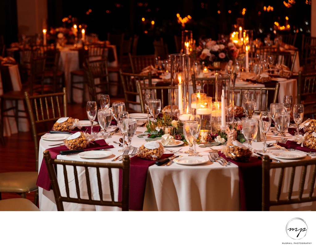 Timeless Candlelit Wedding Reception Tables