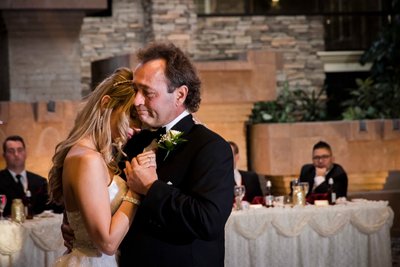 Emotional Father-Daughter Dance at Wedding Reception