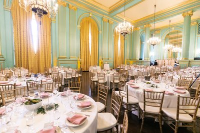 Luxurious Wedding Reception Green Room San Francisco 
