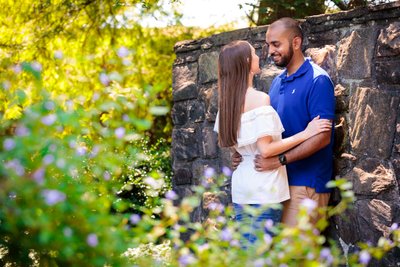 Romantic Engagement Moment: A Couple's Bliss in Nature