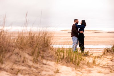 Romantic Embrace on Beach at Cape Cod