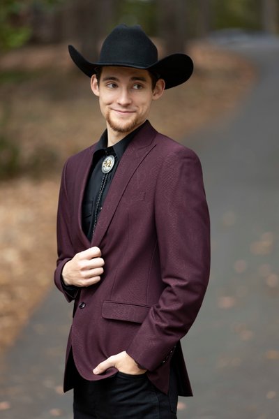 cowboy groom portrait