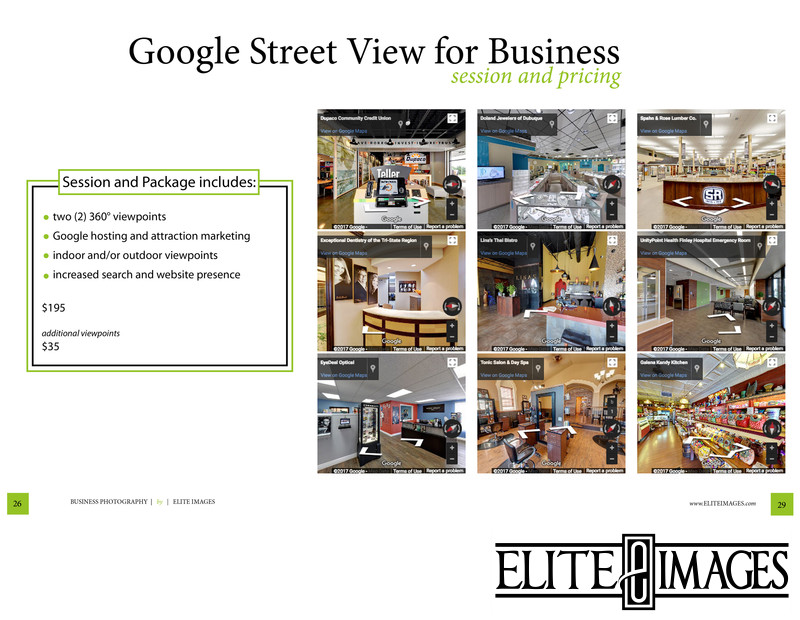 Professional Photography Dubuque Google Street View 2