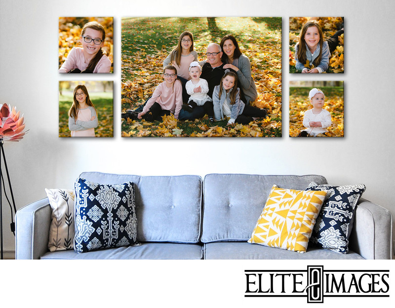 Family Portrait Wall Collage