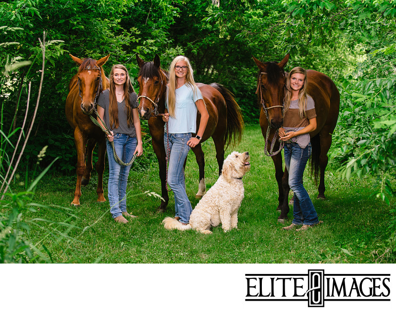 Senior Portrait Photography with Animals