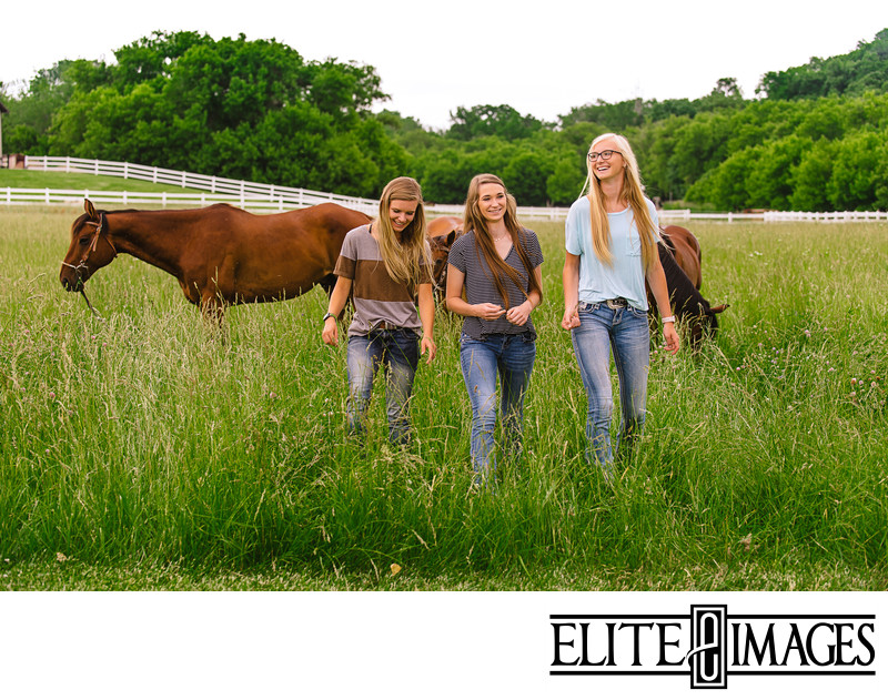 Photoshoot with horses for Instagram