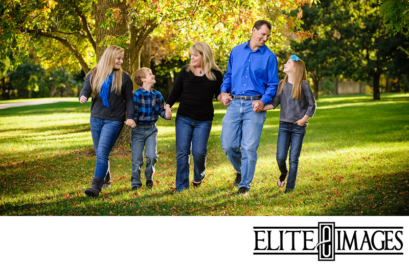 Family Portraits at Dubuque Arboretum in the Fall