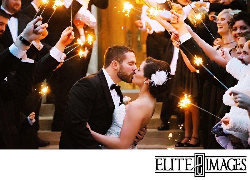 Sparklers wedding couple photograph