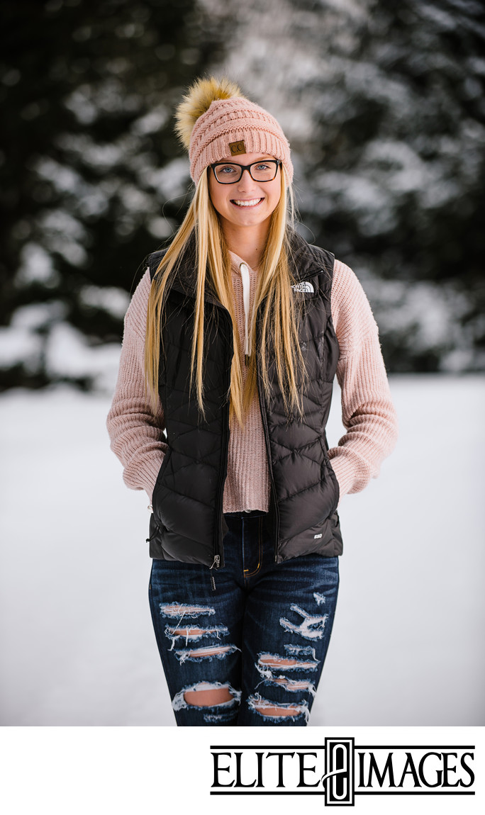 Senior Portraits in the snow