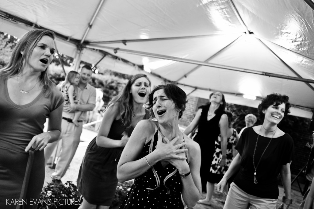 Dancing in a Tent at Outdoor Wedding Lancaster Ohio