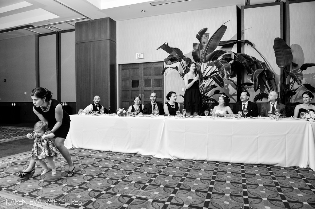 Funny Kids During Wedding Toasts at The Blackwell