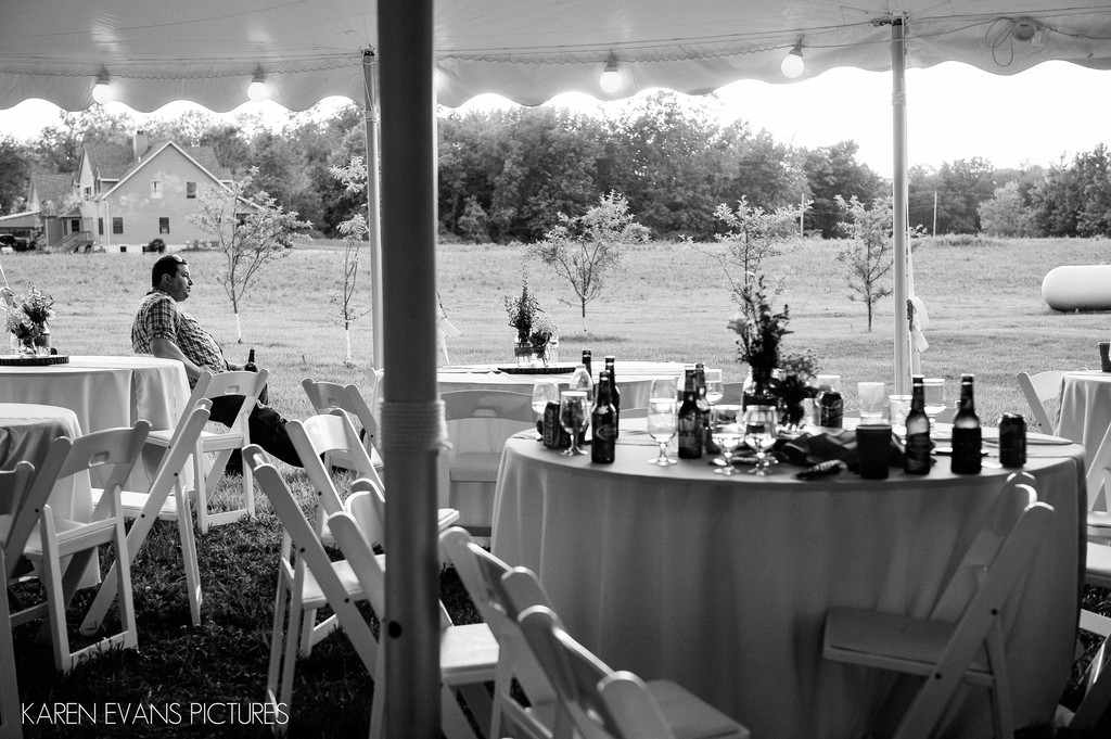 Backyard Tent Wedding in Fredericktown Ohio