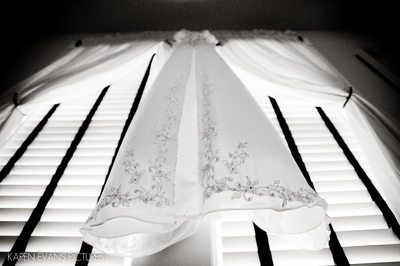 Wedding Gown in Window Photo