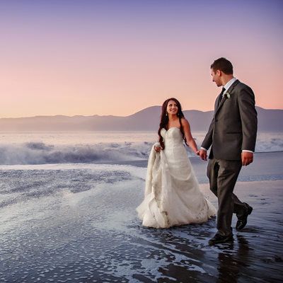 Baker Beach Sunset Wedding Photos Sacramento Wedding Photographer