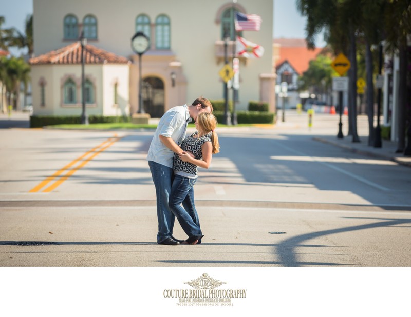 Worth Avenue Palm Beach Engagment Photography Session